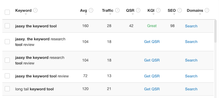 Jaaxy Keyword Search